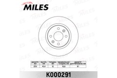 Диск тормозной LOGAN для RENAULT LOGAN I универсал (KS_) 1.4 2007-, код двигателя K7J710, V см3 1390, кВт 55, л.с. 75, бензин, Miles K000291