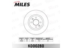 Диск тормозной LOGAN для RENAULT LOGAN I универсал (KS_) 1.5 dCi 2007-, код двигателя K9K792, V см3 1461, кВт 50, л.с. 68, Дизель, Miles K000280